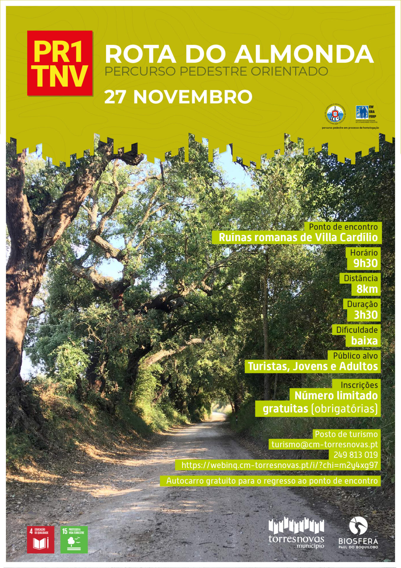 cartaz percursos pedestres Rota_do_Almonda_27_novembro