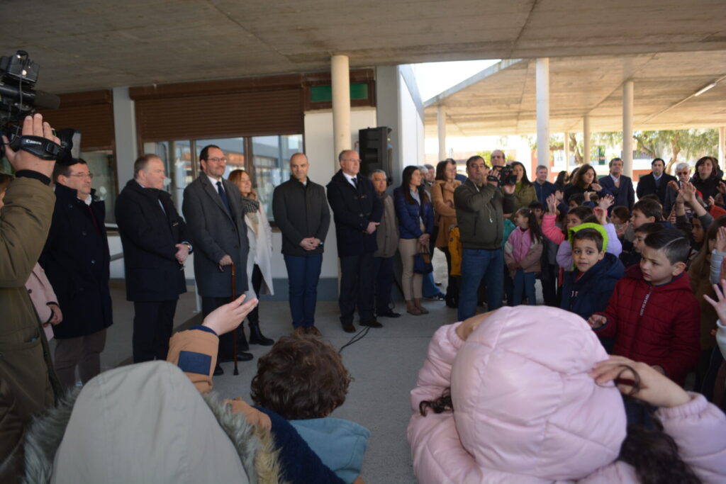ministro educacao inaugura obras escola canato jardim almeirim